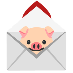 love letter and pig face