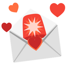 love letter and police car light