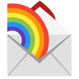 love letter and rainbow