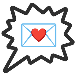 Love letter and Right anger bubble