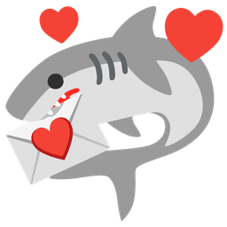 love letter and shark
