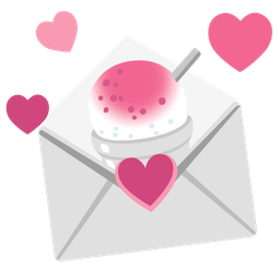 love letter and shaved ice