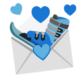 love letter and skis