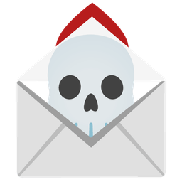 love letter and skull