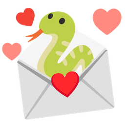 love letter and snake