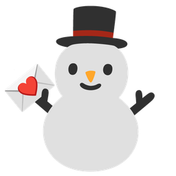 love letter and snowman without snow