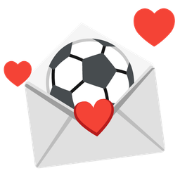 love letter and soccer ball