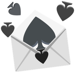 love letter and spade suit