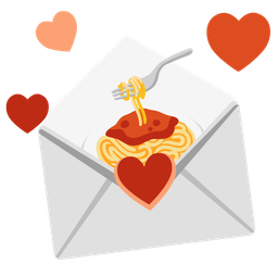 love letter and spaghetti