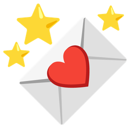 love letter and star