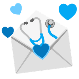 love letter and stethoscope