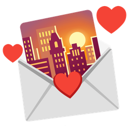 love letter and sunset