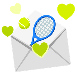 love letter and tennis