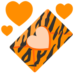 love letter and tiger face