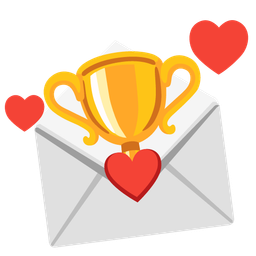 love letter and trophy