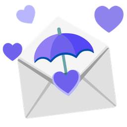 love letter and umbrella