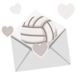 love letter and volleyball