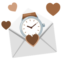 love letter and watch