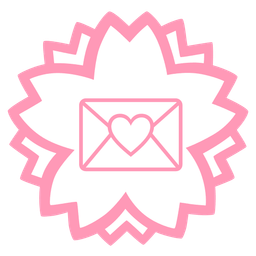 love letter and white flower