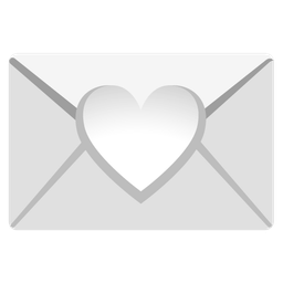 love letter and white heart