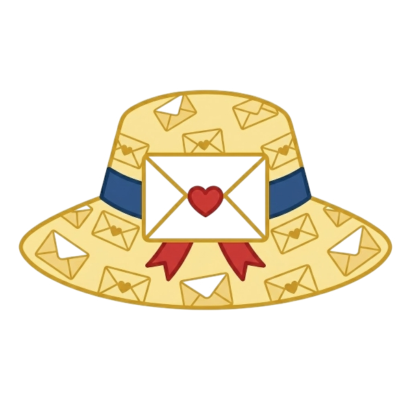 Love letter and Woman’s hat