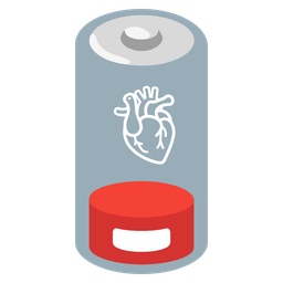 Low battery and Anatomical heart