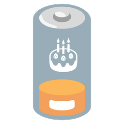 Low battery and Birthday cake