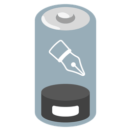 Low battery and Black nib