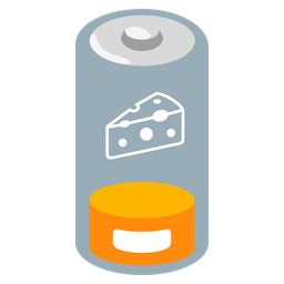 Low battery and Cheese wedge