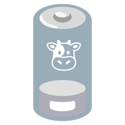 Low battery and Cow face