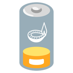 Low battery and Diya lamp