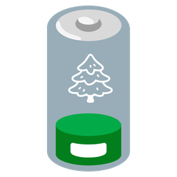 Low battery and Evergreen tree