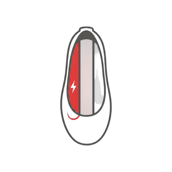Low battery and Flat shoe