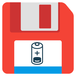 Low battery and Floppy disk