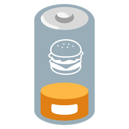 Low battery and Hamburger