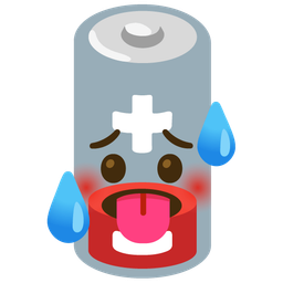 Low battery and Hot face