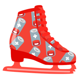 Low battery and Ice skate