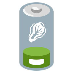 Low battery and Leafy green