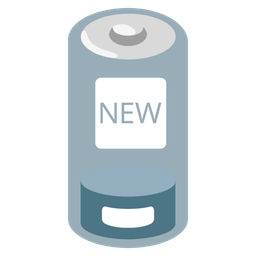 Low battery and NEW button