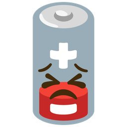 Low battery and Persevering face