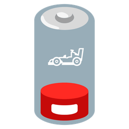 Low battery and Racing car