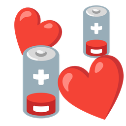 Low battery and Revolving hearts