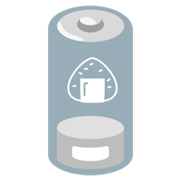 Low battery and Rice ball