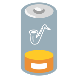 Low battery and Saxophone