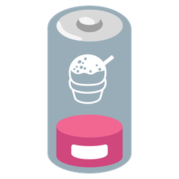 Low battery and Shaved ice