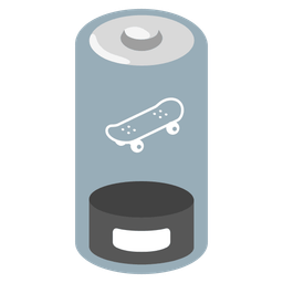 Low battery and Skateboard
