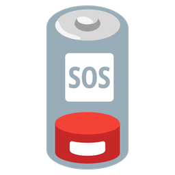 Low battery and SOS button
