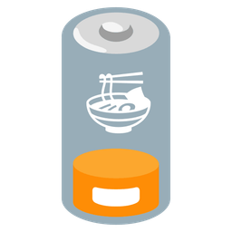 Low battery and Steaming bowl