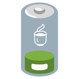 Low battery and Teacup without handle