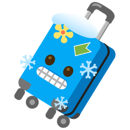 luggage and cold face